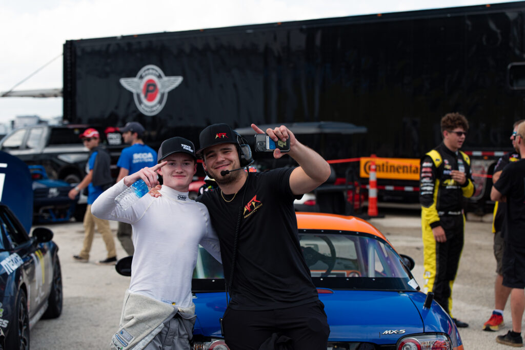 Justin Adakonis Poses with Aidan Fassnacht.